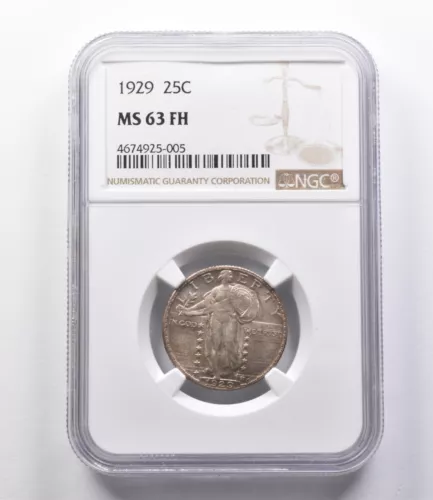 MS63 FH 1929 Standing Liberty Quarter NGC *2798