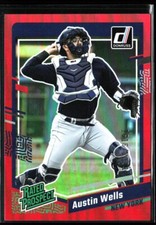 2023 Donruss Rated Prospect Red Holo /2023 #83 Austin Wells Yankees