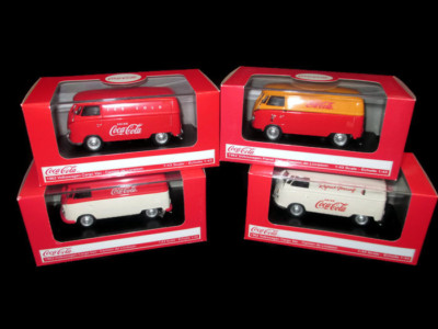 Coca-Cola  Set of 4 1:43 Model 1962 Volkswagen Cargo Van VW