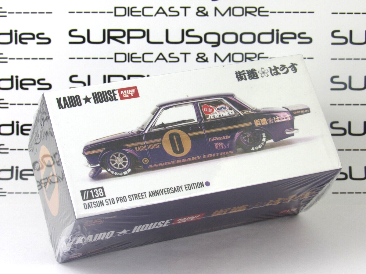 KAIDO ★ HOUSE 510 PRO STREET MINI GT Kaido House + Mini GT Datsun 510 Pro Street HKS V1 KHMG068