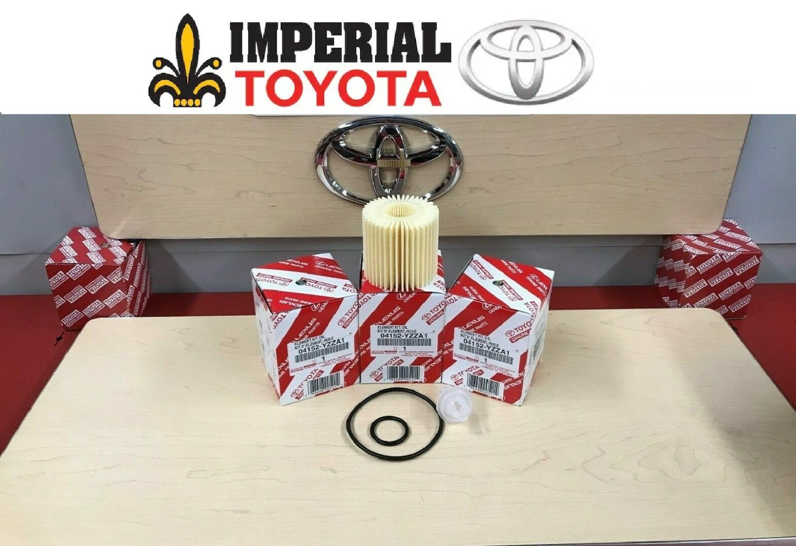 TOYOTA GENUINE OEM OIL FILTER QUANTITY PACK OF 3 PART 04152YZZA1 04152