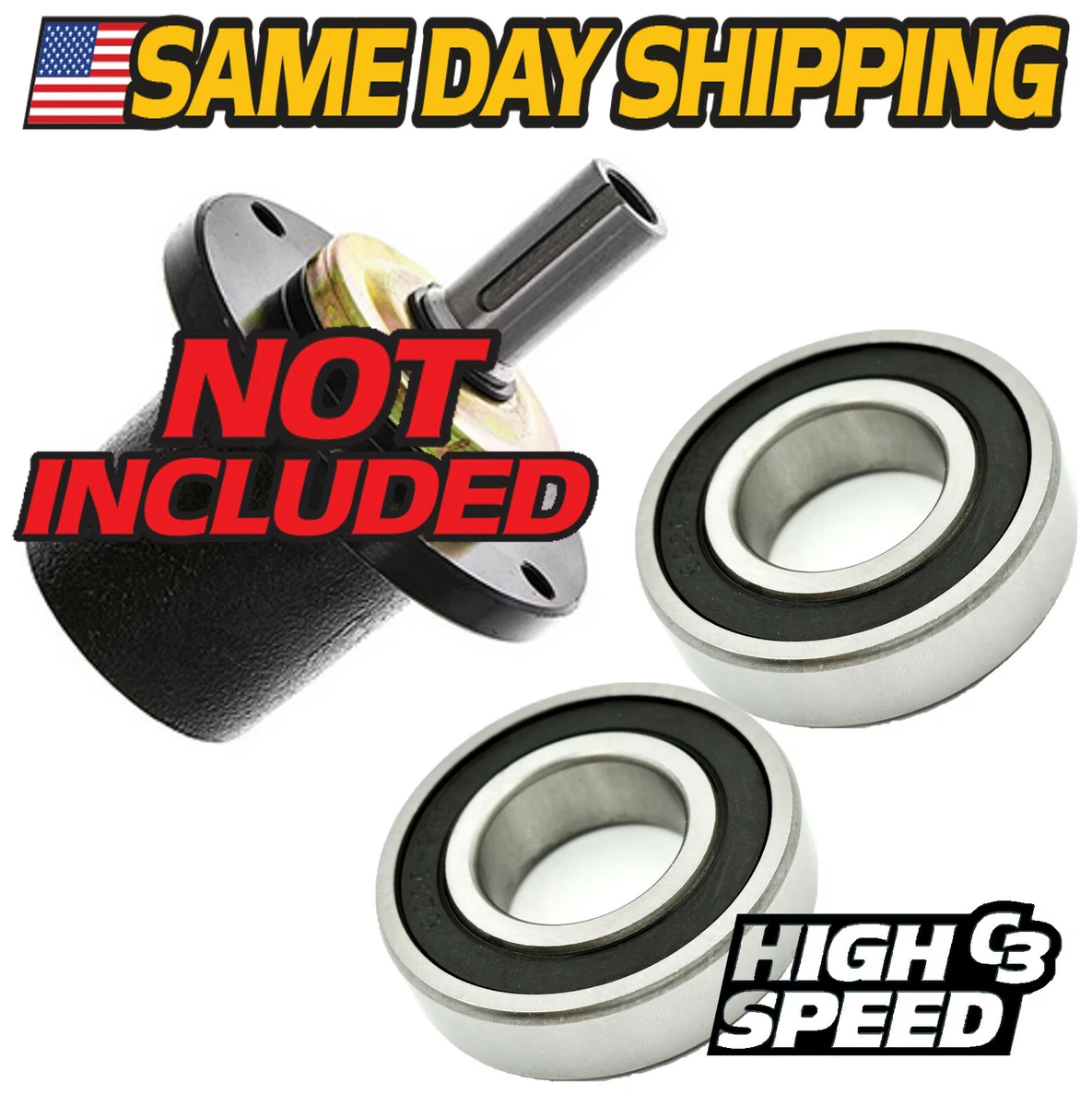 2 Pk Spindle Bearings Replace Wright Stander 71460109 w C3 HIGH