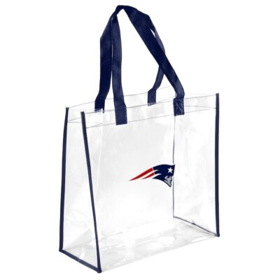 NWT New England Patriots Football Clear Bag NFL Stadium Approved Compliant  New