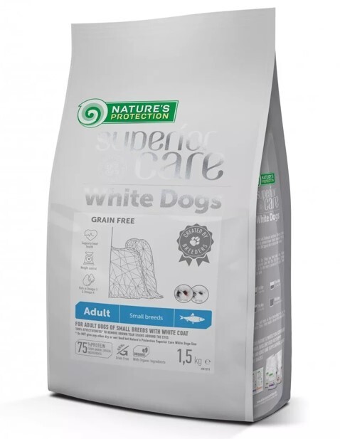 Nature's protection WHITE DOGS Adult Small Arringa 1,5kg