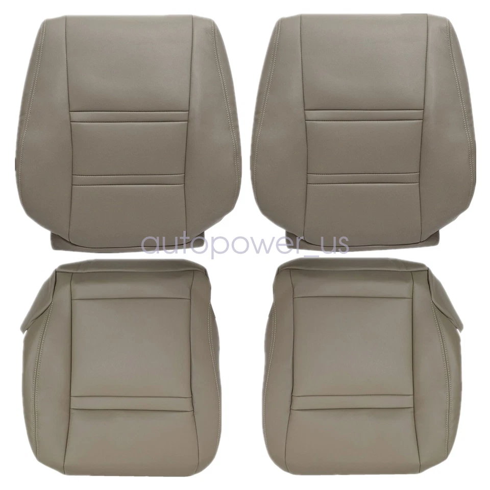 Front Replacement Leather Seat Cover Tan For 1993 1994 1995 Toyota Land Cruiser Foto 3 de 4