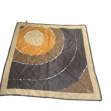 Vera Watercolors Polyester Scarf With Geometric Design