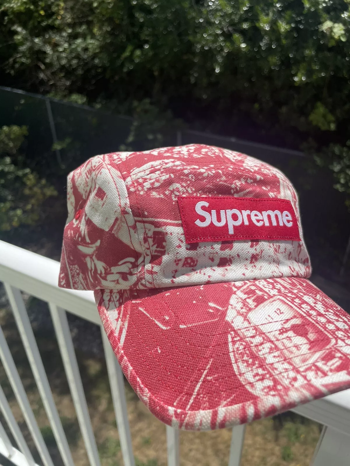 Neuf chapeau casquette Supreme Bling Camp rouge chaîne à bijoux DS 2020