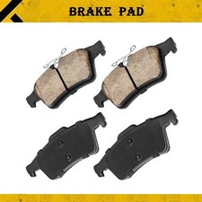 4pcs Rear Ceramic For Ford Focus 2012-18; Escape 13-16; Mazda 3 05-13 Brake Pads