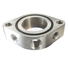 Chevy Small Block Water Neck Riser Block 38 Npt Port 2 X 14 Npt Ports