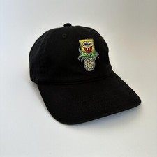 Spongebob Squarepants Nickelodeon Dad Hat Pineapple Adjustable Strap Back Black