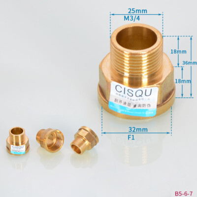 1'' Inch Male Female Pipe Garden Hose GHT Brass Thread Adapter FasParts Water
