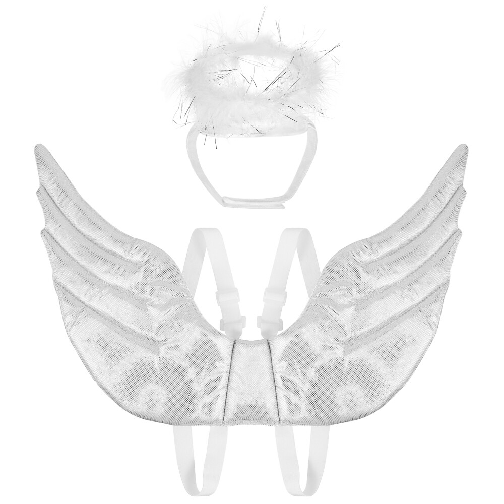 Kitten Angel Costume Pet Halloween Cosplay Wings White eBay
