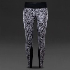 Nike Black White Printed Women's Activewear Leggings Size M