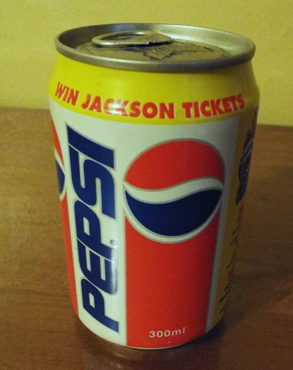 1993 Michael Jackson Dangerous Tour Unopened Pepsi Can