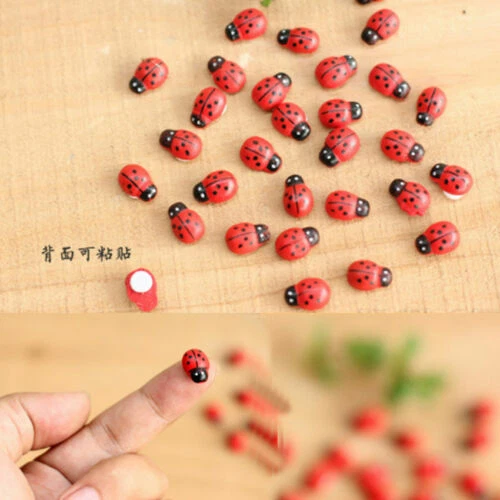 Ladybird Wooden Garden Ornaments