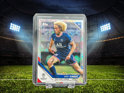 2022 Topps Chrome UCC - Xavi Simons Starball Foil - PSG - Paris - UCL - BuLi