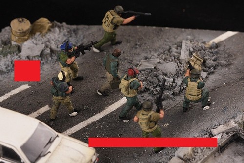 1/72 Scale Special Task Protection Team 7PCS Soldiers Assembled Painted ...