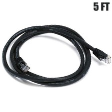 5FT Cat6 RJ45 Ethernet LAN Network UTP Patch Cable Copper Wire Gold 550MHz Black
