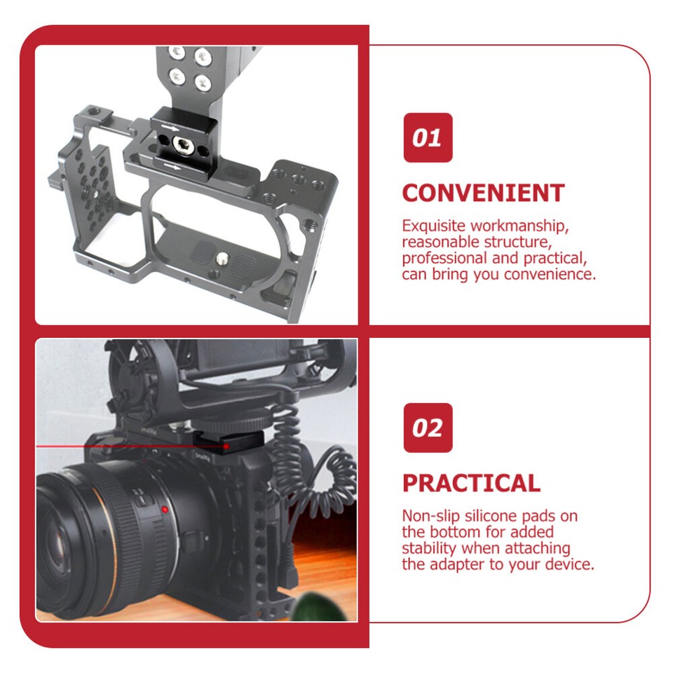 Bracket Monitor Cold Shoe Mount Adapter Flash Shoe Mount Cold Shoe