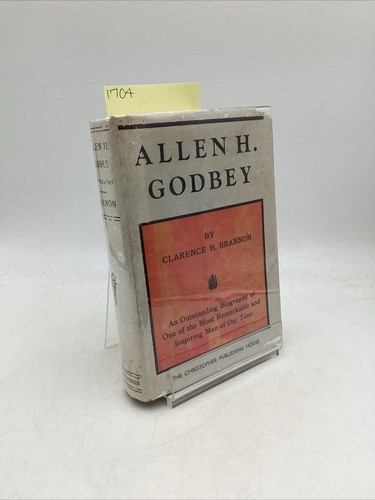 Signiert 1949 Allen H. Godbey Eine Biographie 1. Auflage Clarence H. Brannon