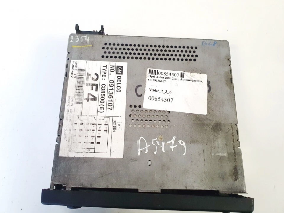 Opel Astra 2000 Autoradio 09136107, CDR500 #854507-40 - Bild 2 von 4
