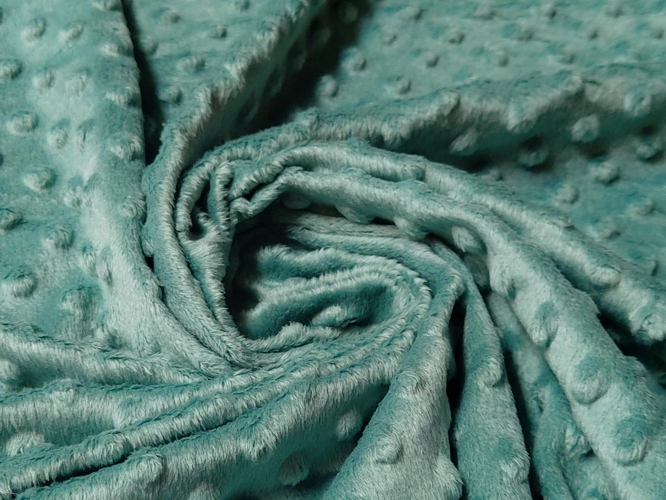 SWINCRAFT2 Luxury Supersoft DIMPLE Cuddle Soft Fleece Fabric Material OLD GREEN