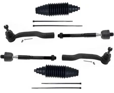 Front Left & Right Inner & Outer Tie Rods & Boots Fits Toyota Camry 2012-2017