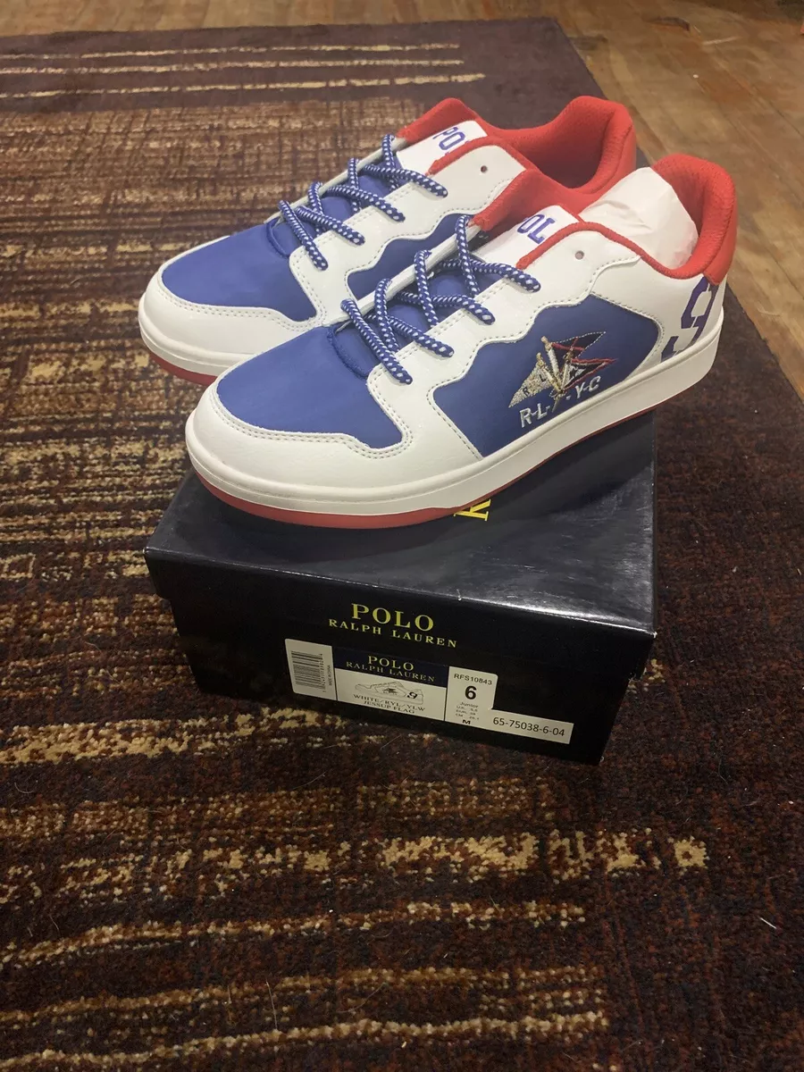 POLO Ralph Shoes Youth Multiple Sizes Jessup White/Royal |