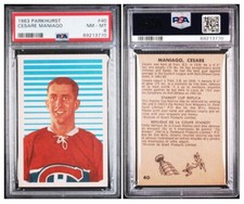 1963-64 Parkhurst Cesare Maniago #40 Rc Rookie PSA 8 NM MT