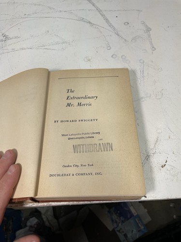 The Extraordinary Mr Morris Hardcover Howard Swiggett - Bild 6 von 8