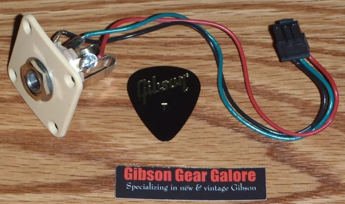 Gibson Les Paul Jack 1/4 Inch Input Guitar Parts Quick Connect Creme Standard T