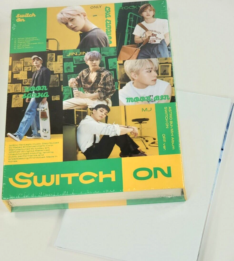 ASTRO 8th Mini Album SWITCH ON - OFF Version + Posters | eBay