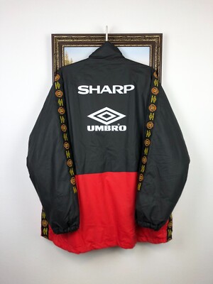 Vintage 90's Umbro Manchester United Football Jacket Soccer Bomber