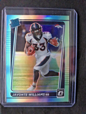 2021 Optic Javonte Williams Holo Silver Prizm Rated Rookie RC #215 CENTERED MINT