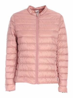 NEW Max Mara Leisure Lisa Channel Quilted Down Jacket Pink