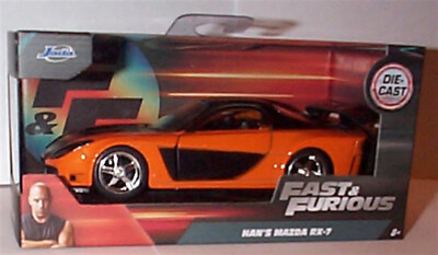 Fast and Furious Han's Mazda RX-7 1:32 Jada 30736 Opening Doors New in Box