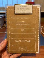 Paperchase wedding invitations packs, 10 in a pack.