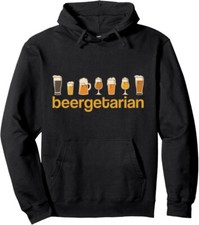 Funny Beergetarian Craft Beer for Brewery Lovers Unisex Hooded Sweatshirt