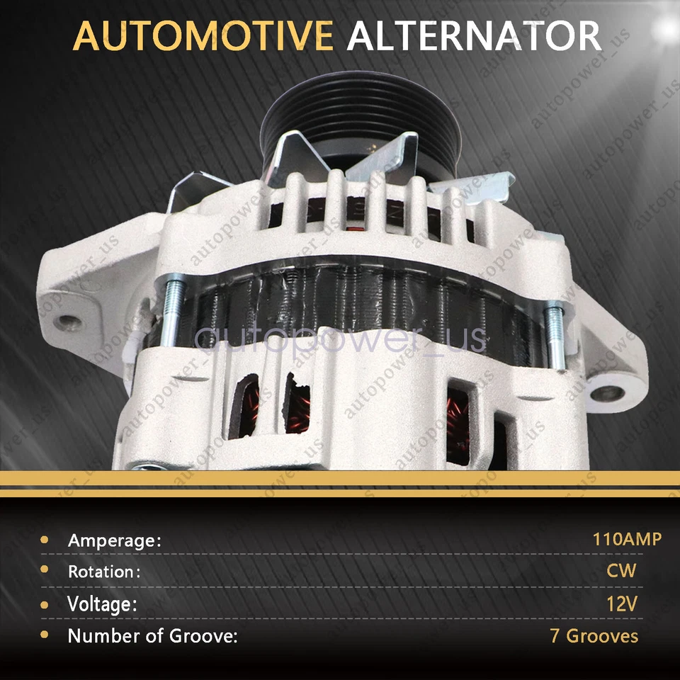 Alternador 110A para Isuzu NPR-HD NQR NR 2007-2015 NPR 2011-2015 8-98075025-0 Foto 2 de 4