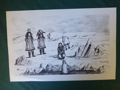 Florence Malewotkuk Bering Sea Originals Seal Hunting Print