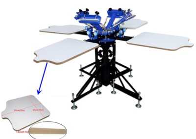 4Color 4Station Screen Printing Press Height Adjustable Screen Printer DIY Tool