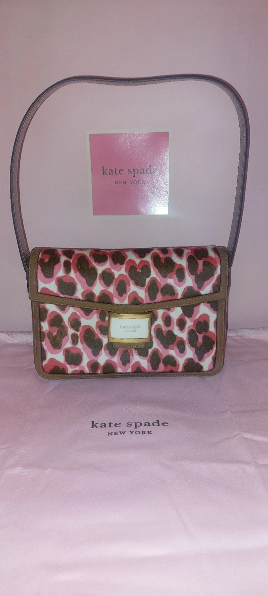 Katy Leopard Haircalf Medium Top Handle Bag