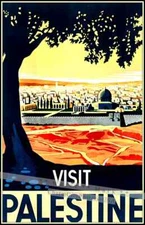 1936 Israel Palestine Travel Vintage Poster Print Retro Style Wall  Art