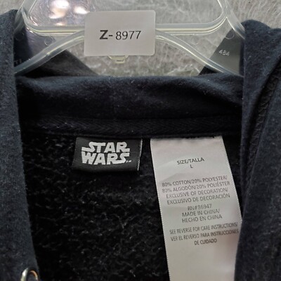テレビ Star Wars Men Sweatshirt Large Black Hoodie Darth Vader Graphic