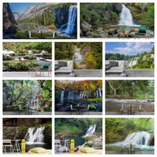 3D Watefall Landscape Self-adhesive Wallpaper Removable Wallpaper Wall Mural