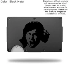 Custom SAM KINISON Laser Engraved Wallet - Pick A Wallet Color