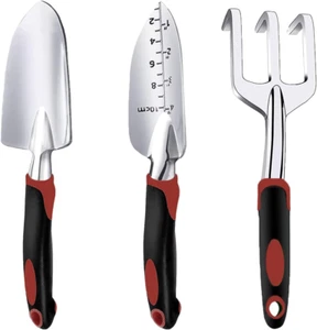 Ensemble d'outils de jardin, 3 Outils de jardinage de pièces comprenant une serviette de jardin, une potence transplantée