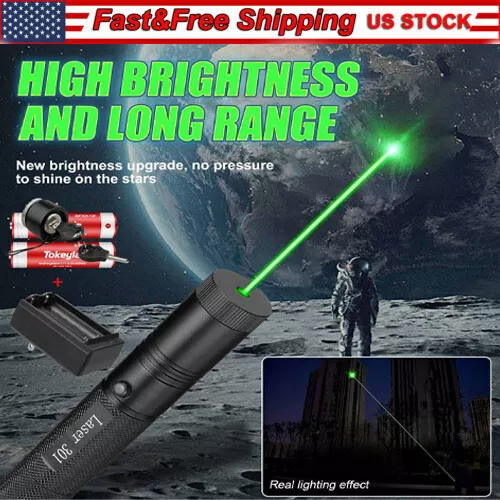 900Miles Rechargeable Lazer Green Laser Pointer Pen Astronomy