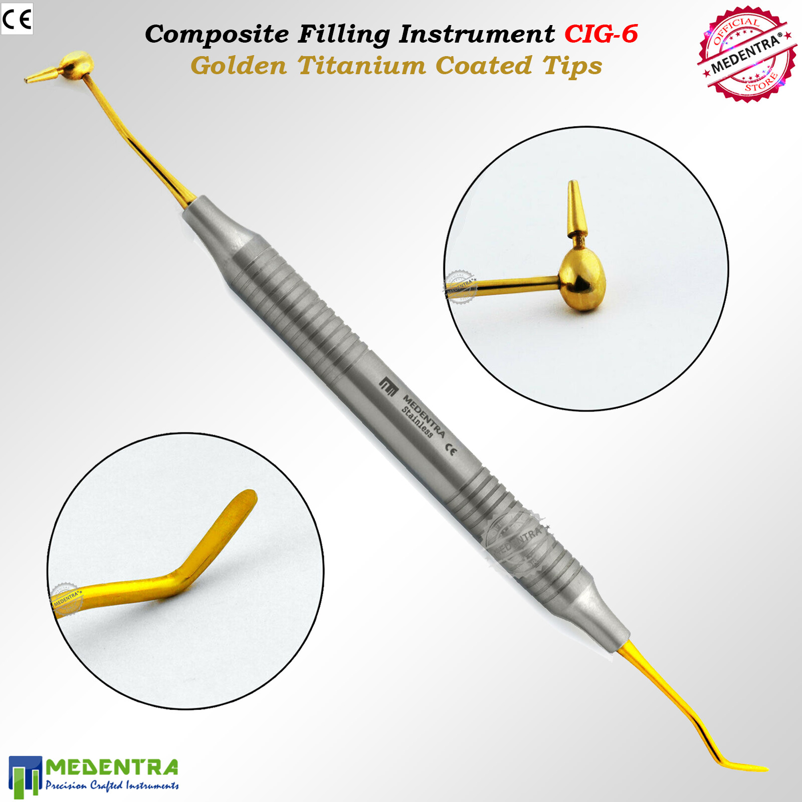 MEDENTRA Dental Composite Placing Setup Instruments Scalers Filling