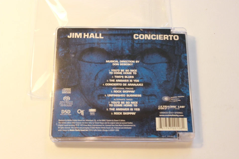 Jim Hall - Concierto - MFSL SACD DSD (гибрид, стерео, ремастеринг) - РЕДКАЯ - Изображение 2 из 4